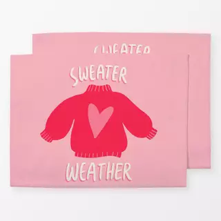Tischset Sweater Weather Pink