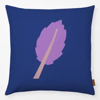 Kissen Frühling Blatt lila blau