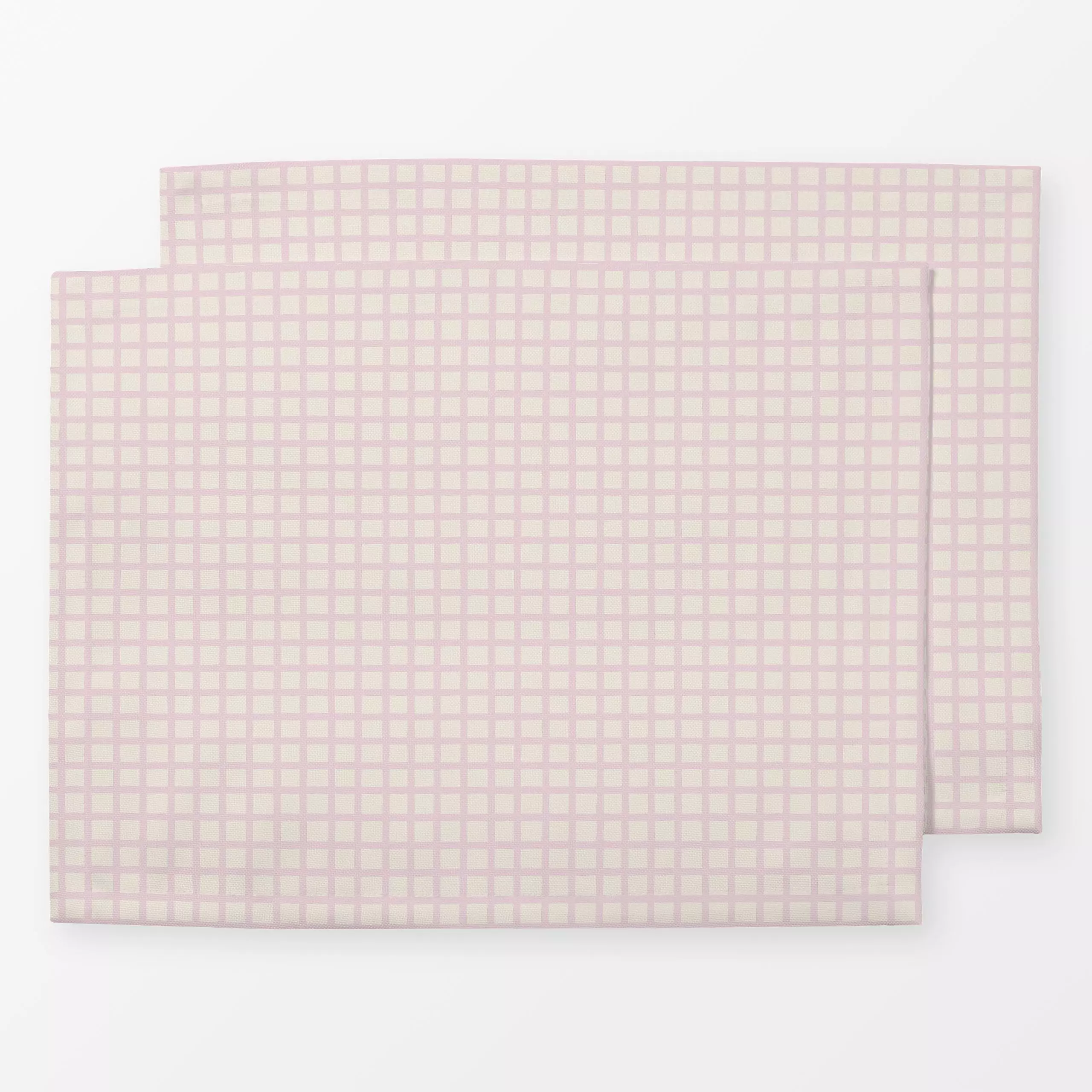 Tischset Kleines Karo rosa, gemustert, von Studio Kesse
