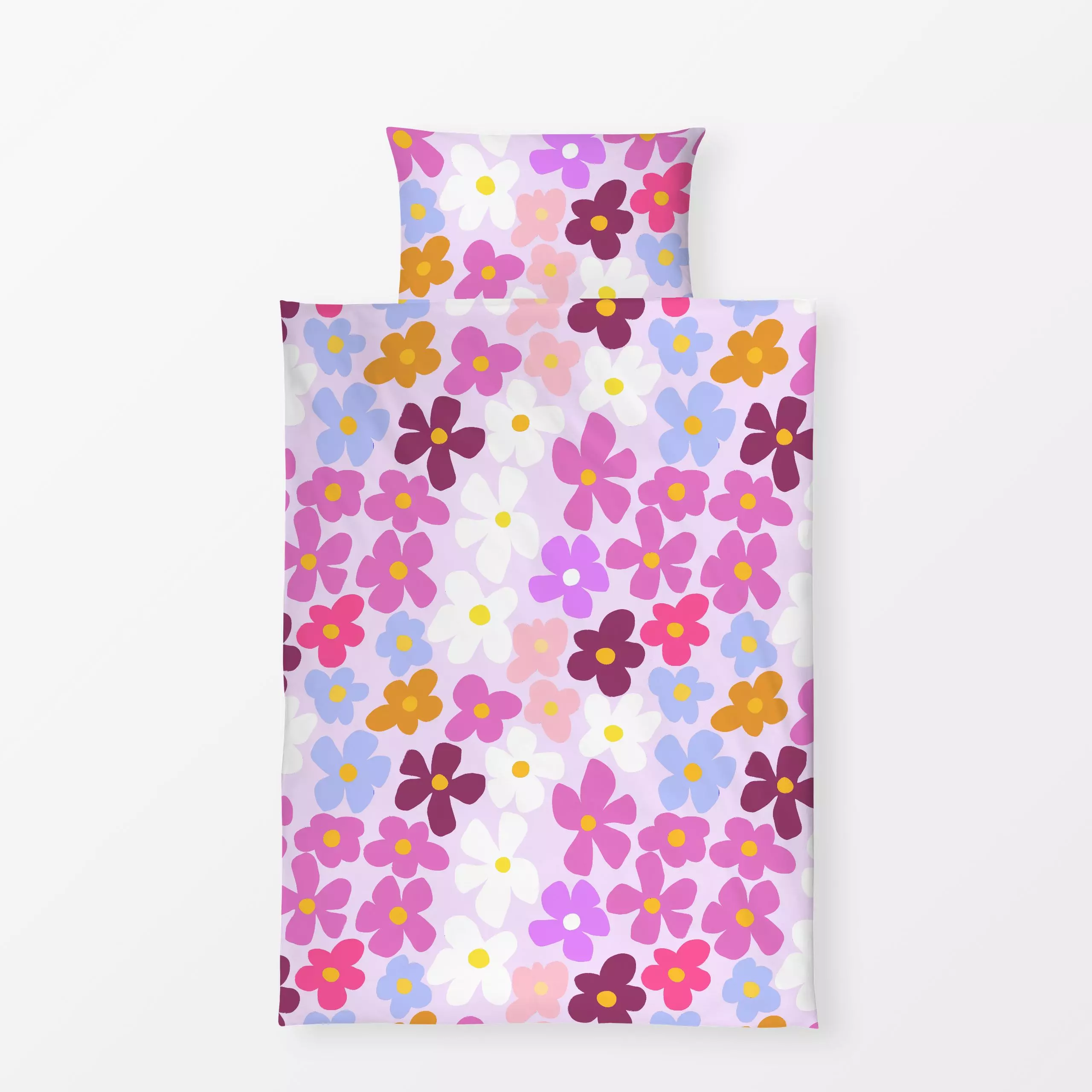 Bettwäsche Sommer Blumen - Blumen & Florales, Frühling, Pflanzen & Botanik - von „Studio ROSAGRAU"; boho, hippie, Muster, So...
