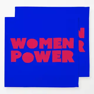 Servietten Womenpower blau