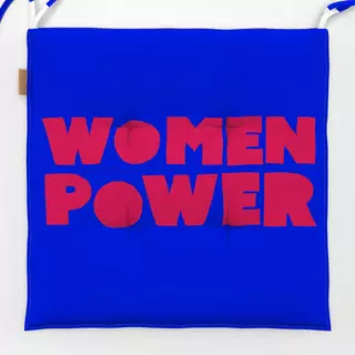 Sitzkissen Womenpower blau