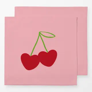 Servietten Heart Cherry
