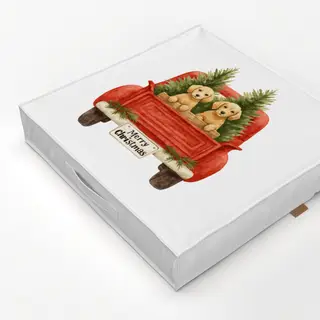 Bodenkissen Golden Retriever  Christmas