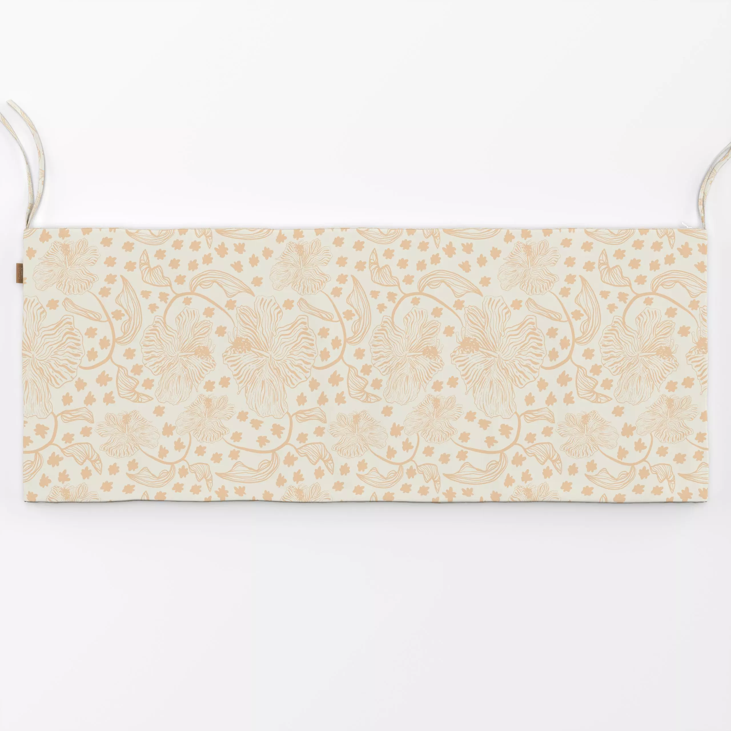 Bankauflage Summer Blossom Peach - Blumen & Florales, Symbole & Muster - von „Patries Elisabeth"; minimal, floral, summer, H...