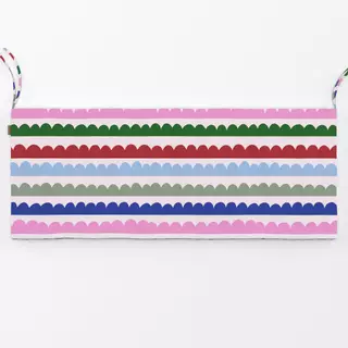 Bankauflage Wintermuster auf hellrosa