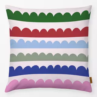 Kissen Wintermuster auf hellrosa