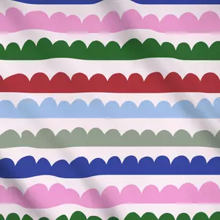 Meterware Wintermuster auf hellrosa