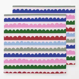 Servietten Wintermuster auf hellrosa