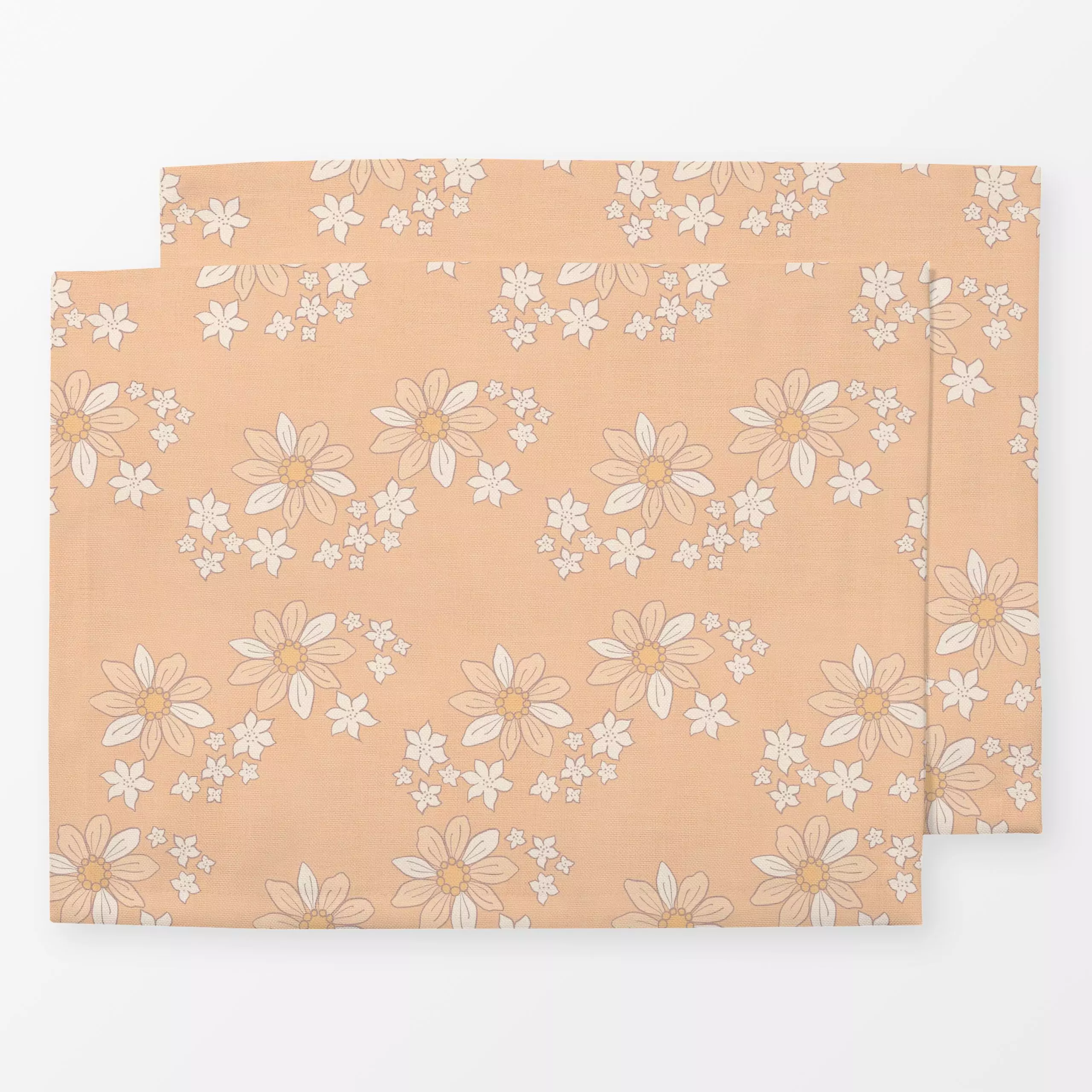 Tischset Boho Retro Flowers ! - Blumen & Florales - von „Bloomery Decor"; boho, hippie, Retro, modern, floral, flowers, dais...