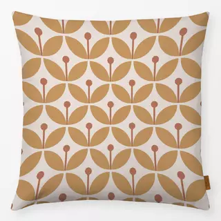 Kissen Modern Retro Floral Gelb