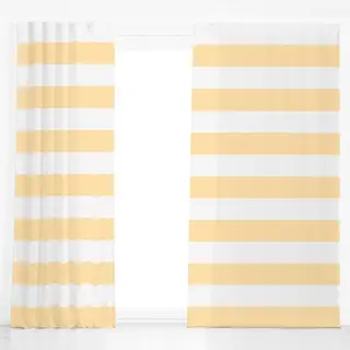Dekovorhang Gelb Butteryellow Streifen