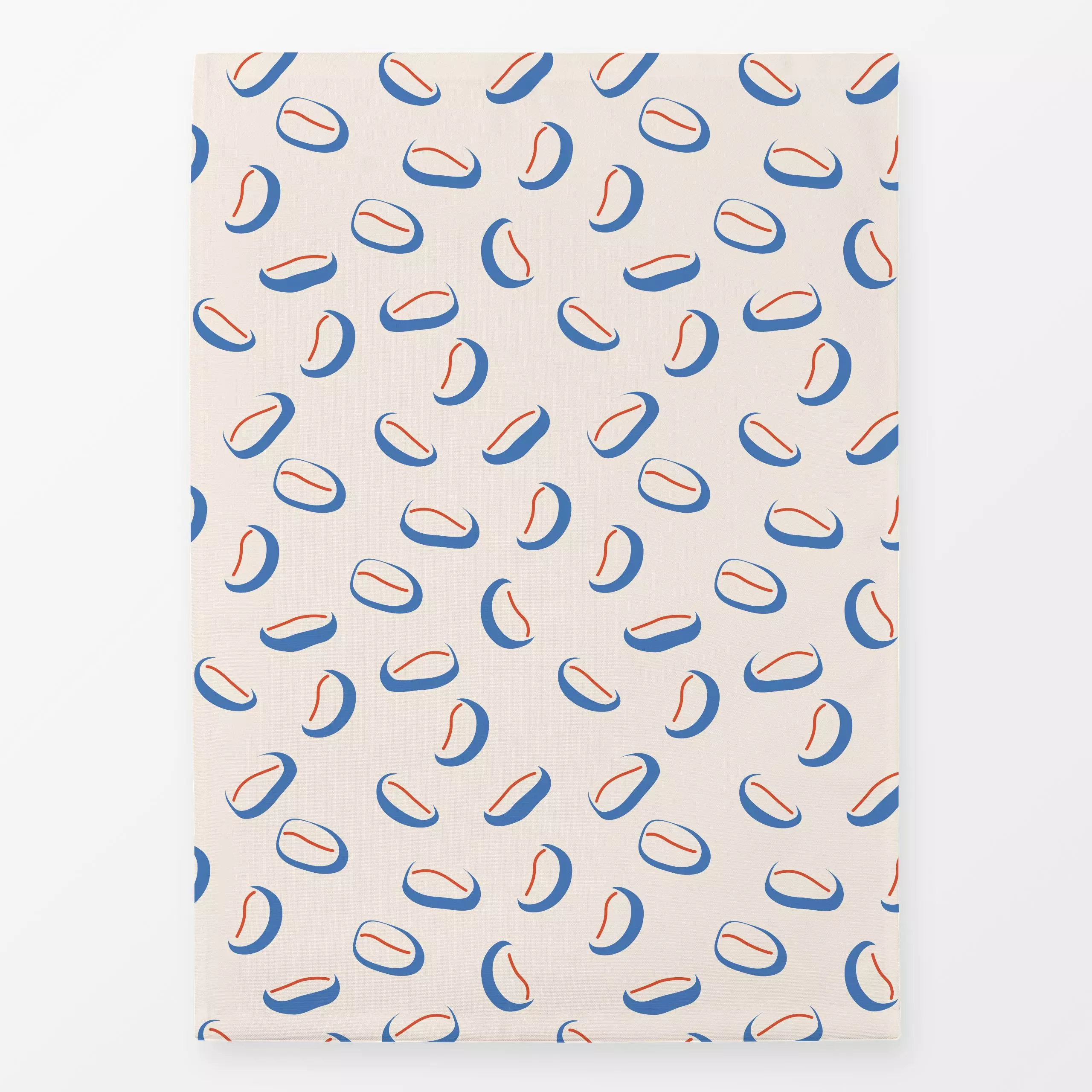 Geschirrtücher Coffee Beans Blue - Küche, Essen & Trinken - von „Jana Moßmann“; rosa, Kaffee, pattern, Beans, Coffee, coffee...