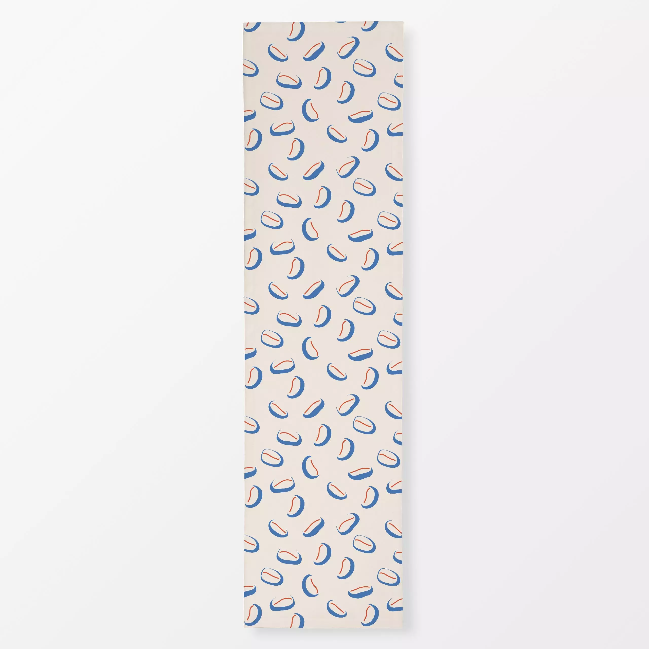 Tischläufer Coffee Beans Blue - Küche, Essen & Trinken - von „Jana Moßmann"; rosa, Kaffee, pattern, Beans, Coffee, coffeelov...