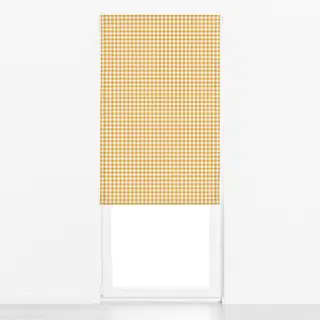 Raffrollo Mustard Gingham Check