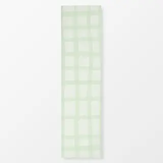 Tischläufer Lucky Me - Karo Gemalt Grün