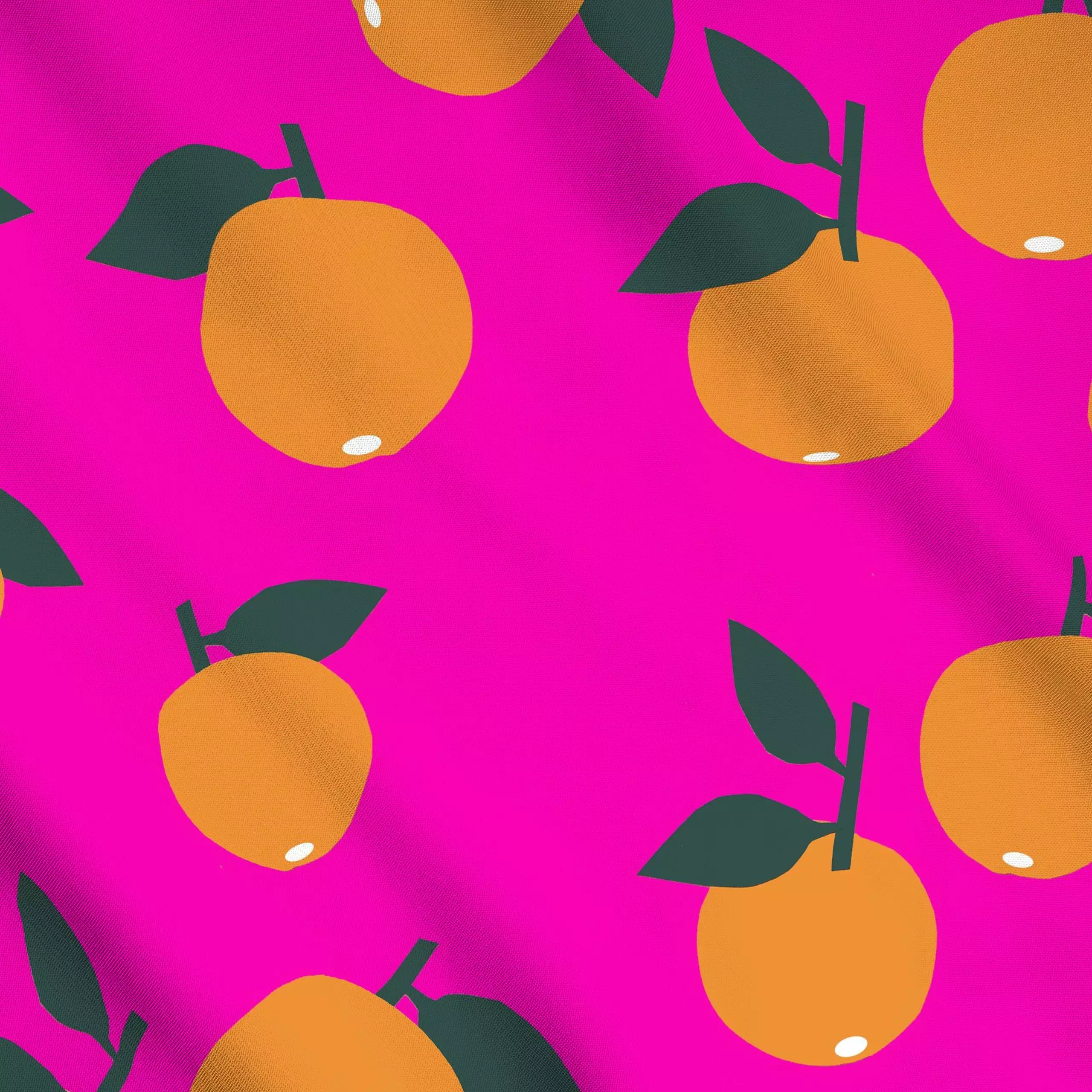 Meterware Arance Muster groß - Sommer, Reise, Früchte - von „Iris Knabenschuh Textildesign"; Frucht, Sommer, Urlaub, pink, E...