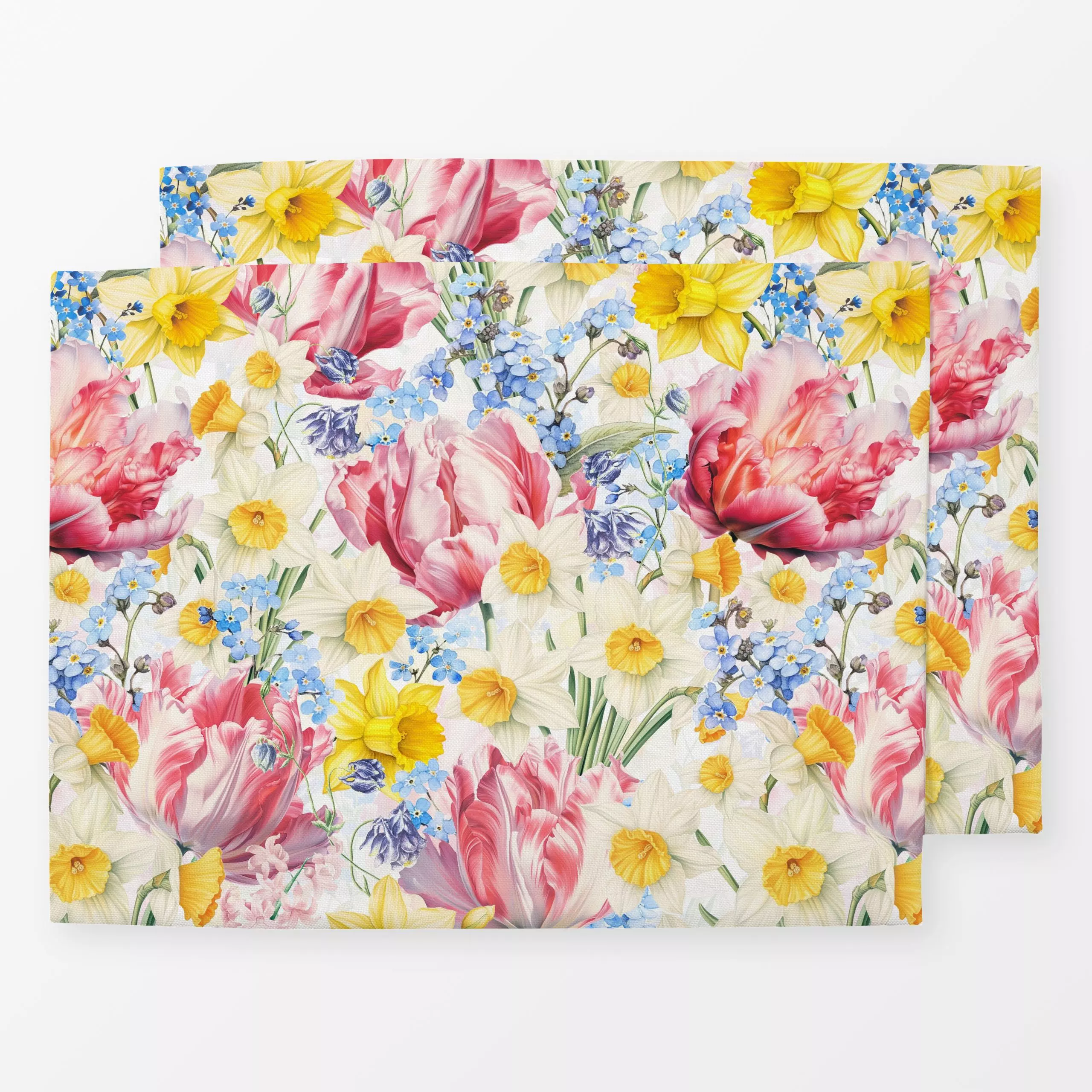 Tischset Bunte Tulpen Wiese 1, Blumen, von Uta Naumann