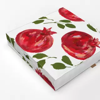 Bodenkissen Granatapfel & Grün