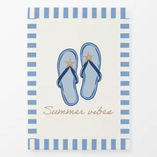 Geschirrtuch summer vibes flip flops