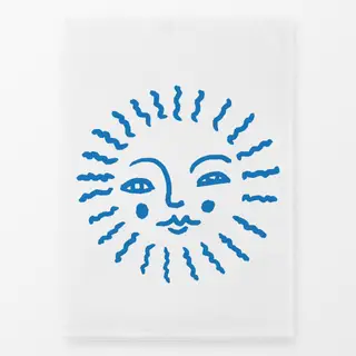 Geschirrtücher Sommer Sonne blau