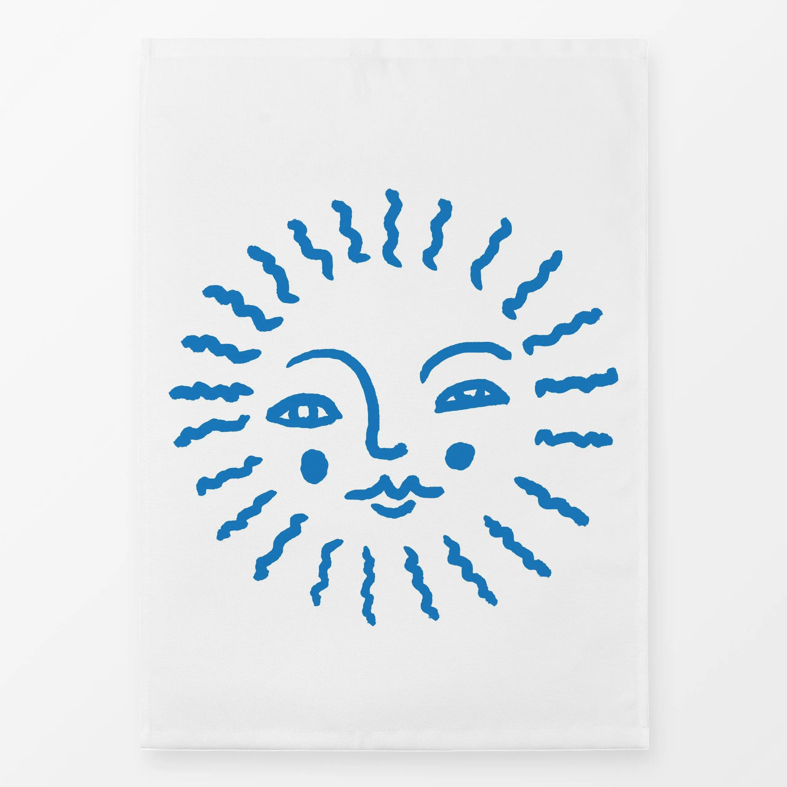 Geschirrtücher Sommer Sonne blau - Natur & Landschaft, Sommer - von „Kathrin Löffler"; Sonne, Sommer, Summerfeeling, handgem...