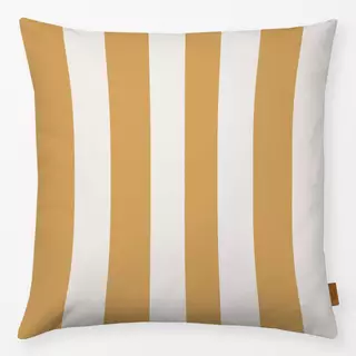Kissen Stripes Christmas gelb weiß