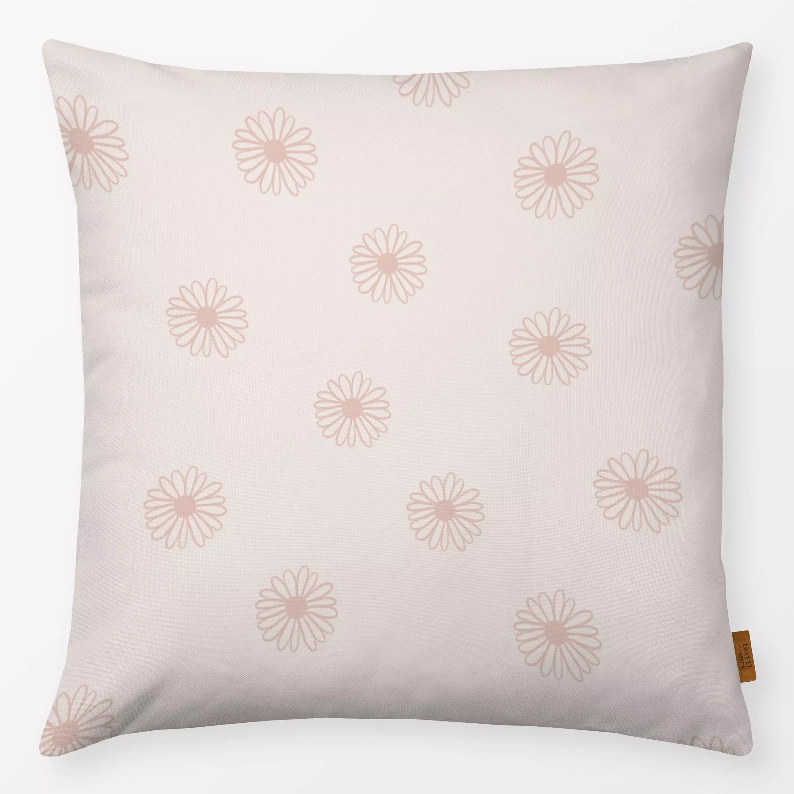 Kissen Rosa Gänseblümchen - Blumen & Florales, Natur & Landschaft - von „Menina Lisboa "; Blumen, Farmhouse, minimalistisch,...