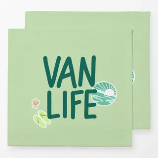 Servietten Van Life Grün