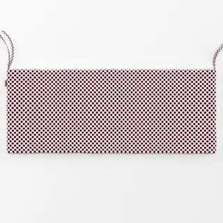 Bankauflage Polkadots Mittel Burgundy