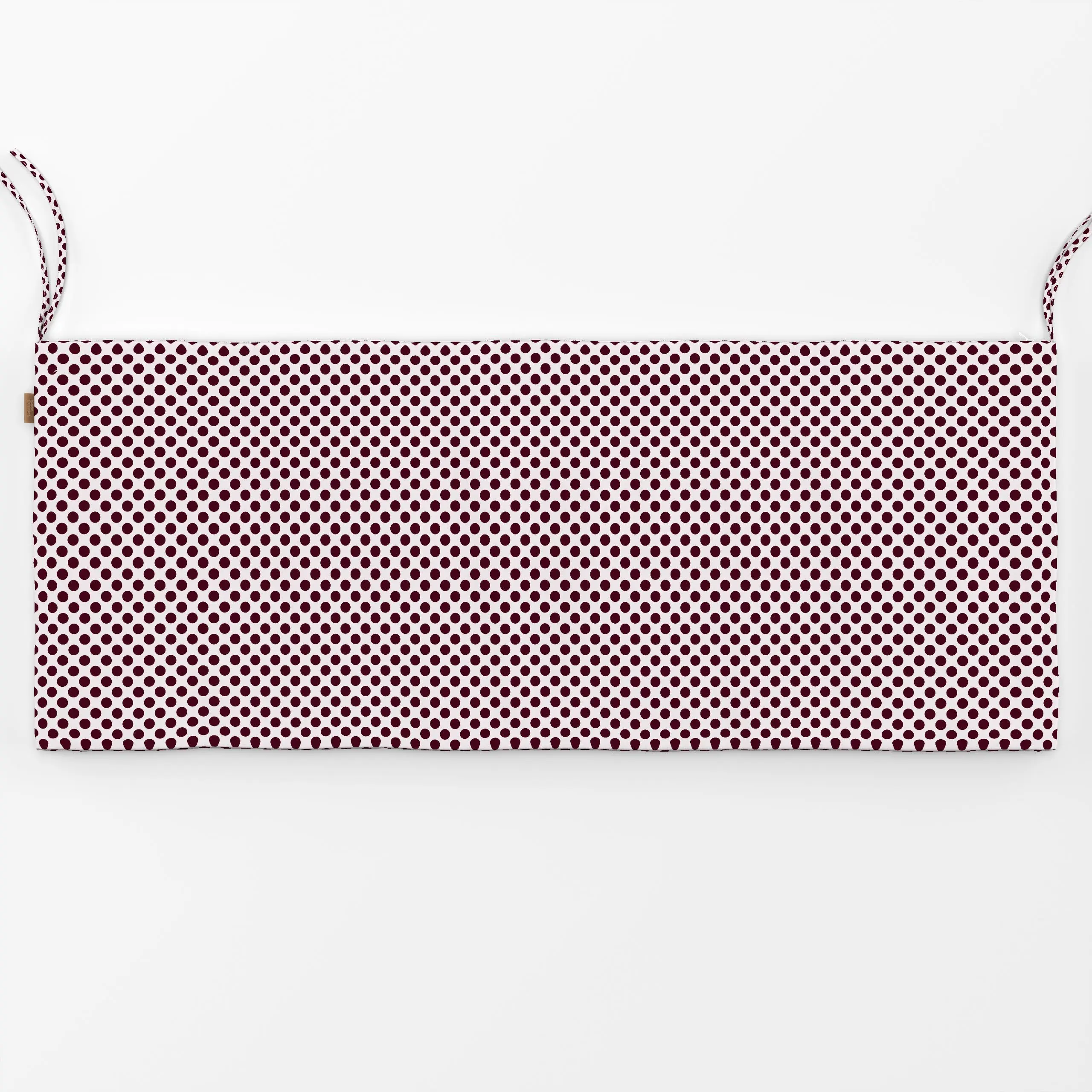 Bankauflage Polkadots Mittel Burgundy - Symbole & Muster - von „Sophie Augustin Illustration"; Punkte, Retro, Dots, gepunkte...