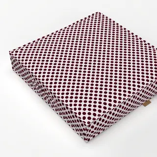 Bodenkissen Polkadots Mittel Burgundy