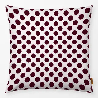 Kissen Polkadots Mittel Burgundy