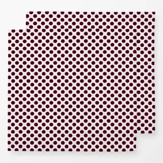 Servietten Polkadots Mittel Burgundy
