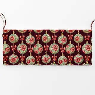 Bankauflage Vintage Christmas Red