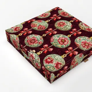 Bodenkissen Vintage Christmas Red