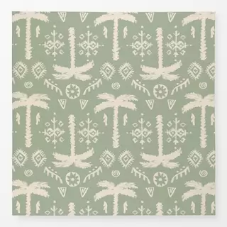 Tischdecke PALM ETHNO IKAT Grün