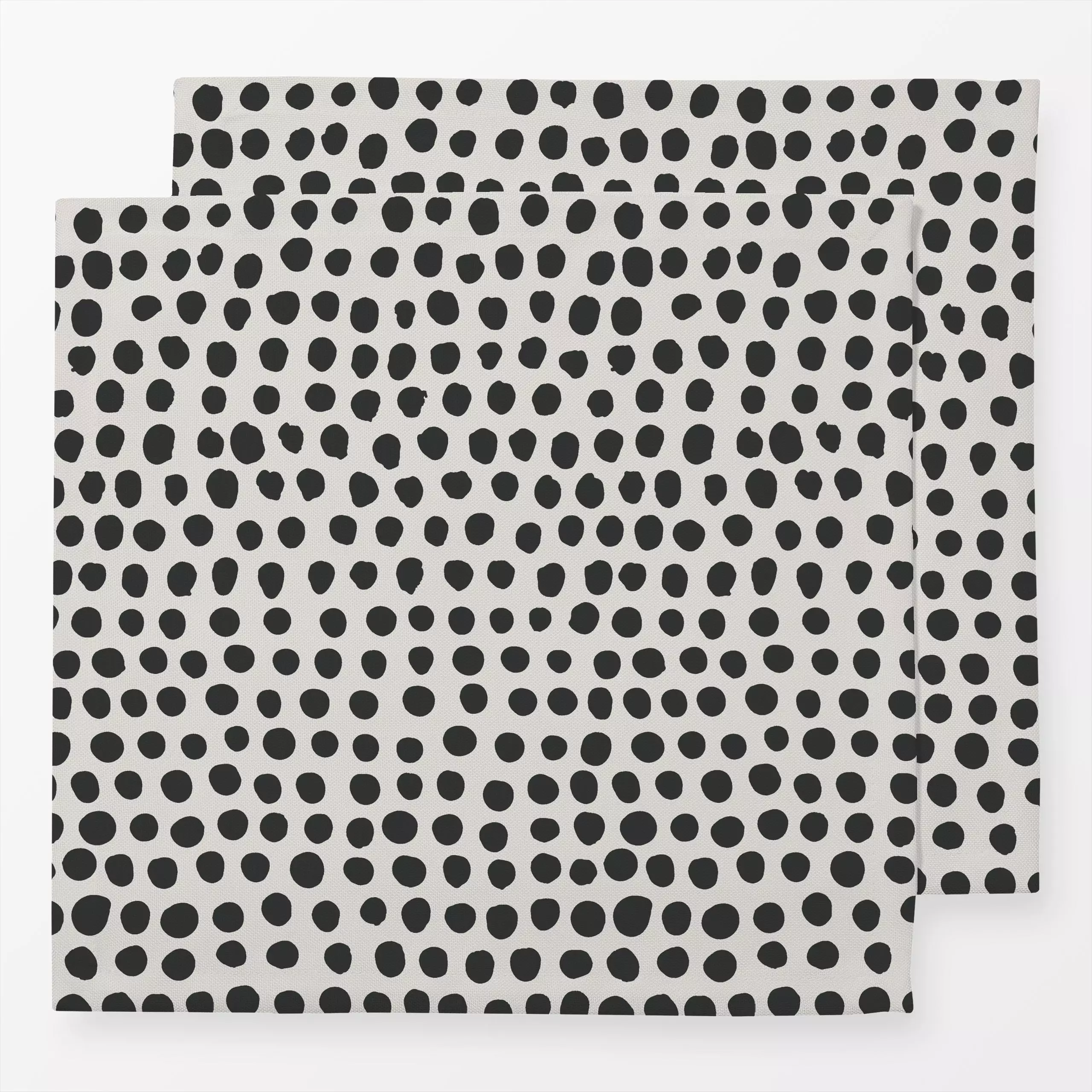 Servietten Puntos carbón - Symbole & Muster - von „Julia Schumacher"; minimal, Punkte, graphisch, Minimalismus, Dots, gepunk...