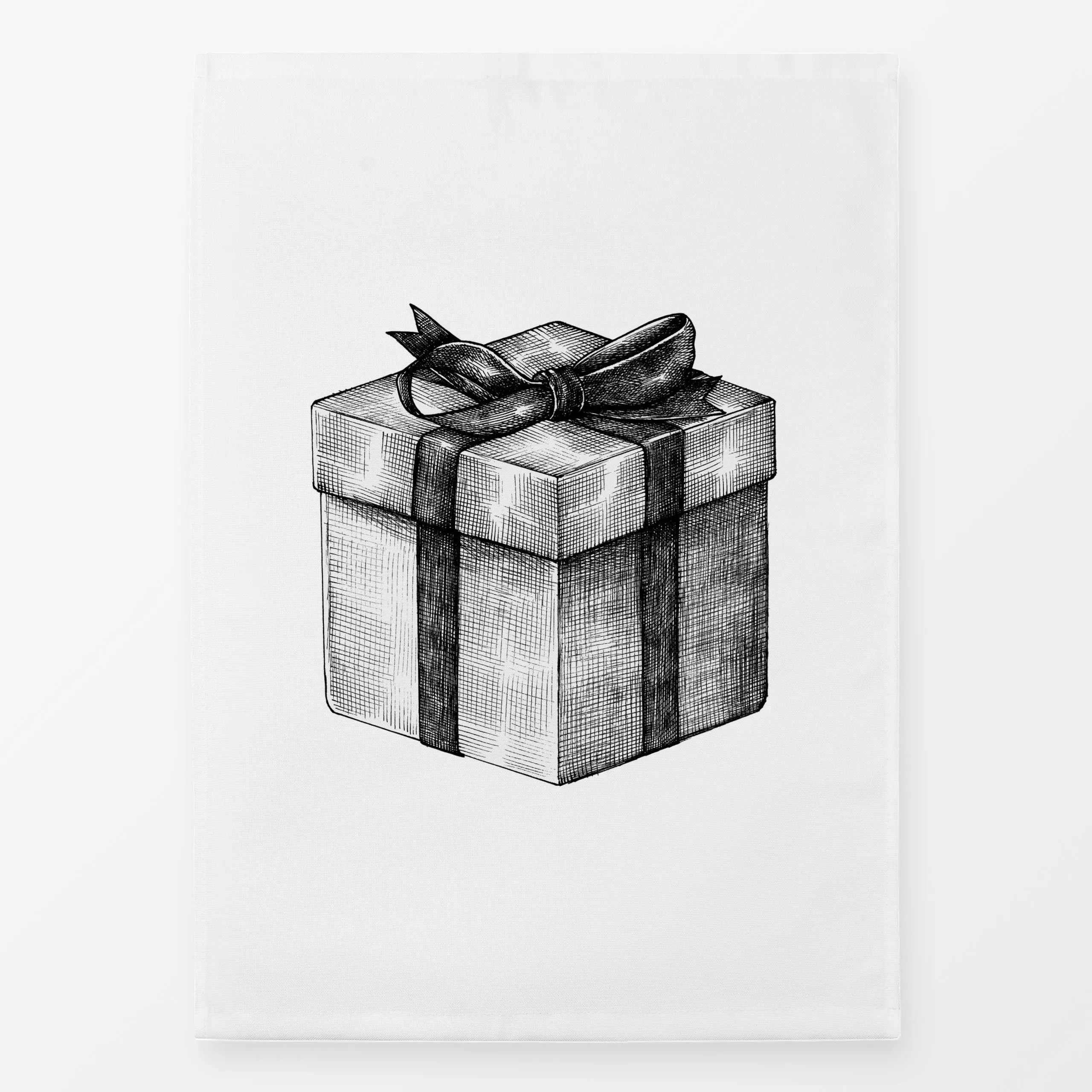 Geschirrtücher Vintage Holidays Gift Box - Weihnachten, Anlässe, Retro & Vintage - von „Monika Strigel"; minimal, Weihnachte...