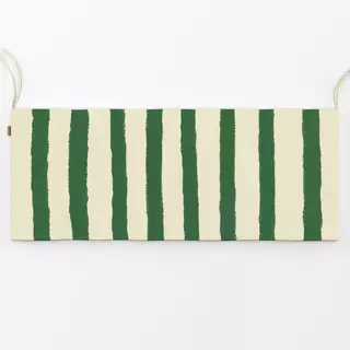 Bankauflage Steifen dunkelgrün