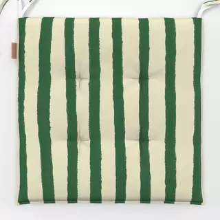 Sitzkissen Steifen dunkelgrün