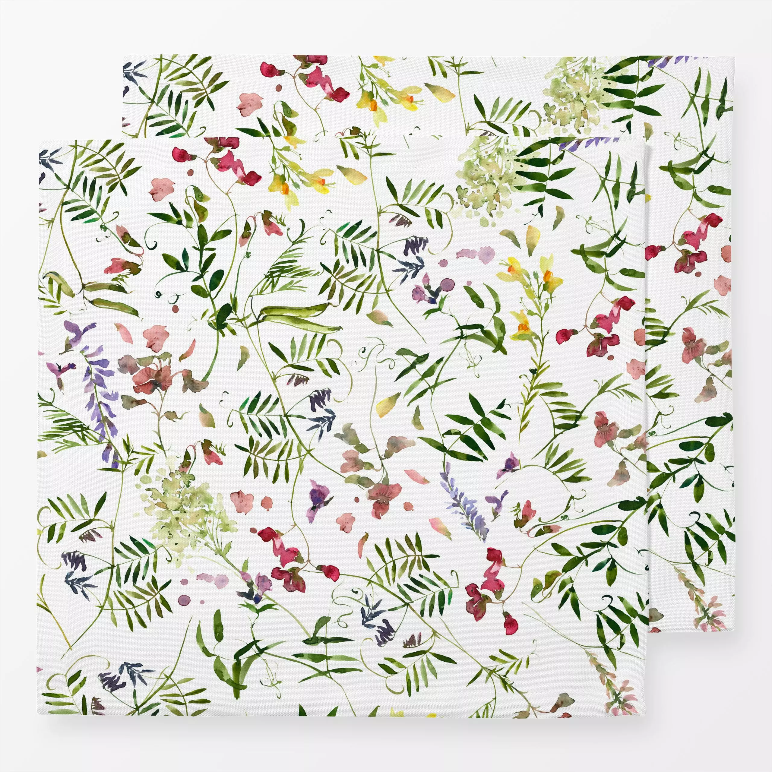 Servietten Cottagecore Wildflowers - Blumen & Florales, Pflanzen & Botanik - von „Uta Naumann"; boho, skandinavisch, Blumen,...