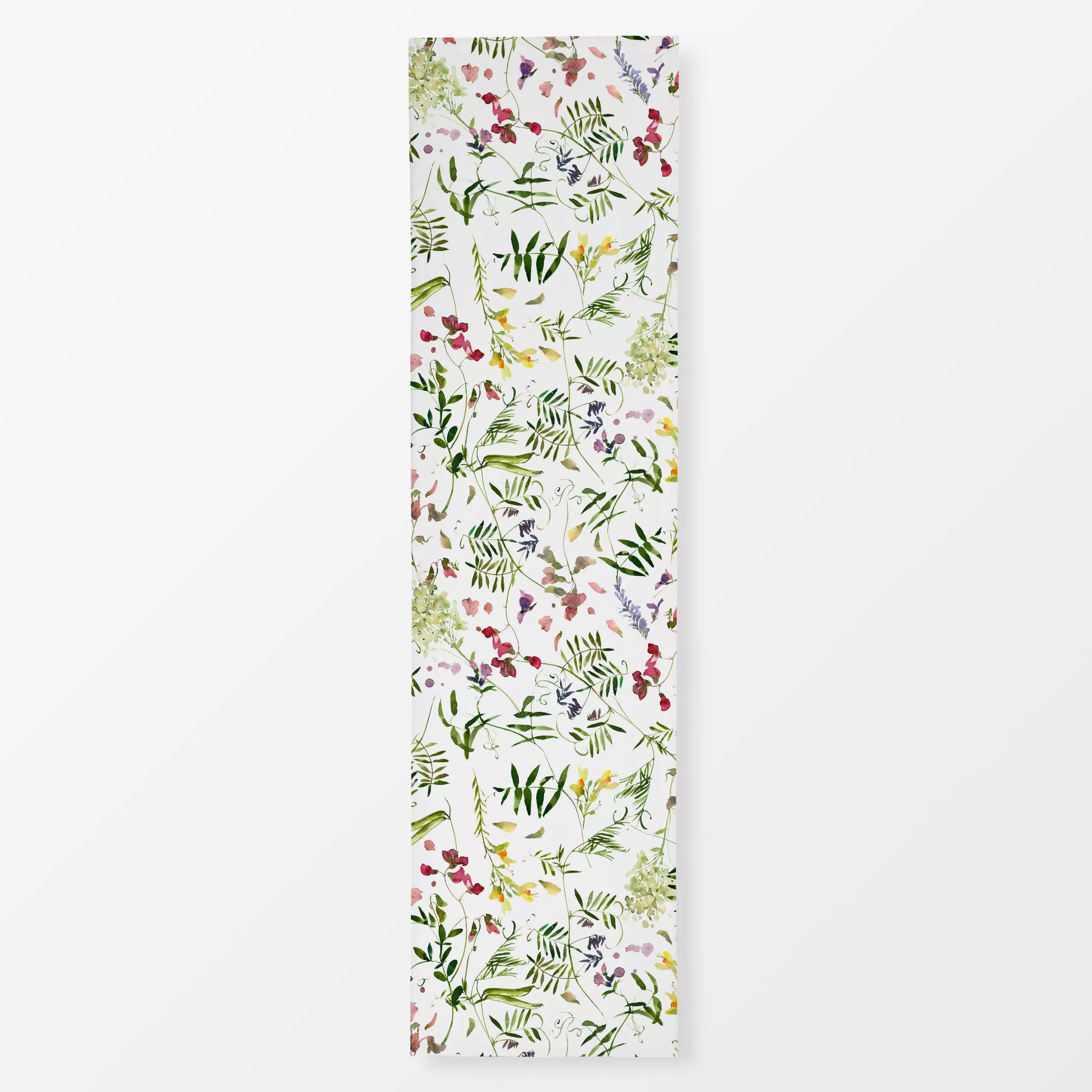 Tischläufer Cottagecore Wildflowers - Blumen & Florales, Pflanzen & Botanik - von „Uta Naumann"; boho, skandinavisch, Blumen...