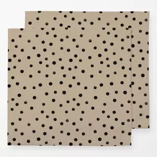 Servietten Black Dotty beige