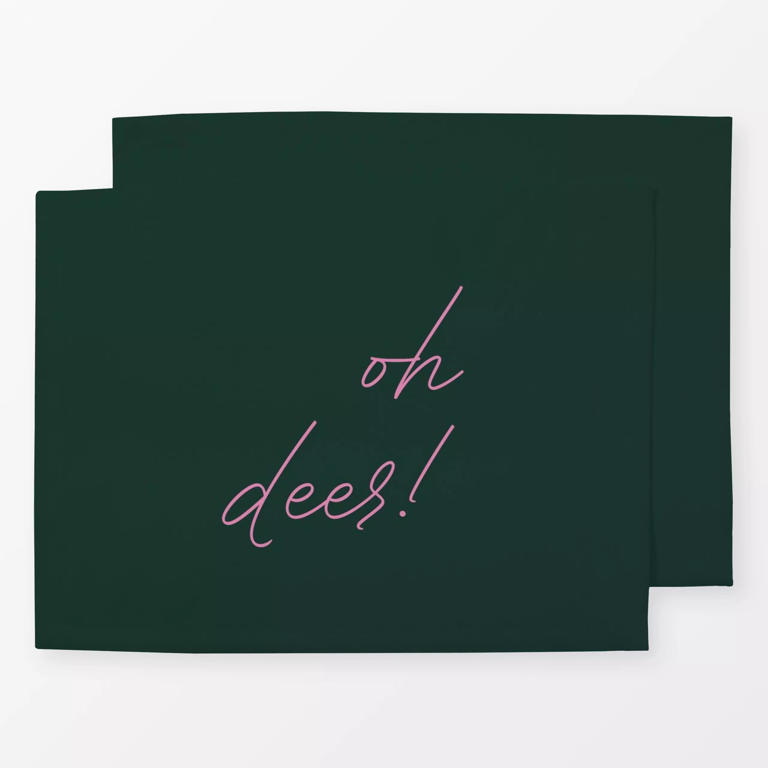 Tischset Mistletoe Kollektion oh deer! - Sprüche & Schriftzüge, Weihnachten, Winter - von „Studio ROSAGRAU"; Weihnachten, ty...