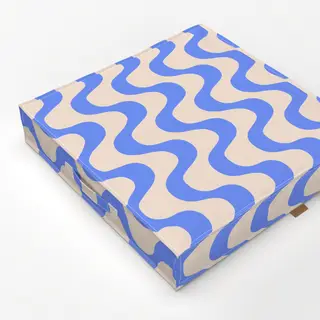 Bodenkissen Welle Blau Copacabana