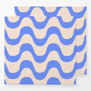 Servietten Welle Blau Copacabana