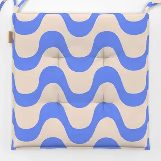 Sitzkissen Welle Blau Copacabana