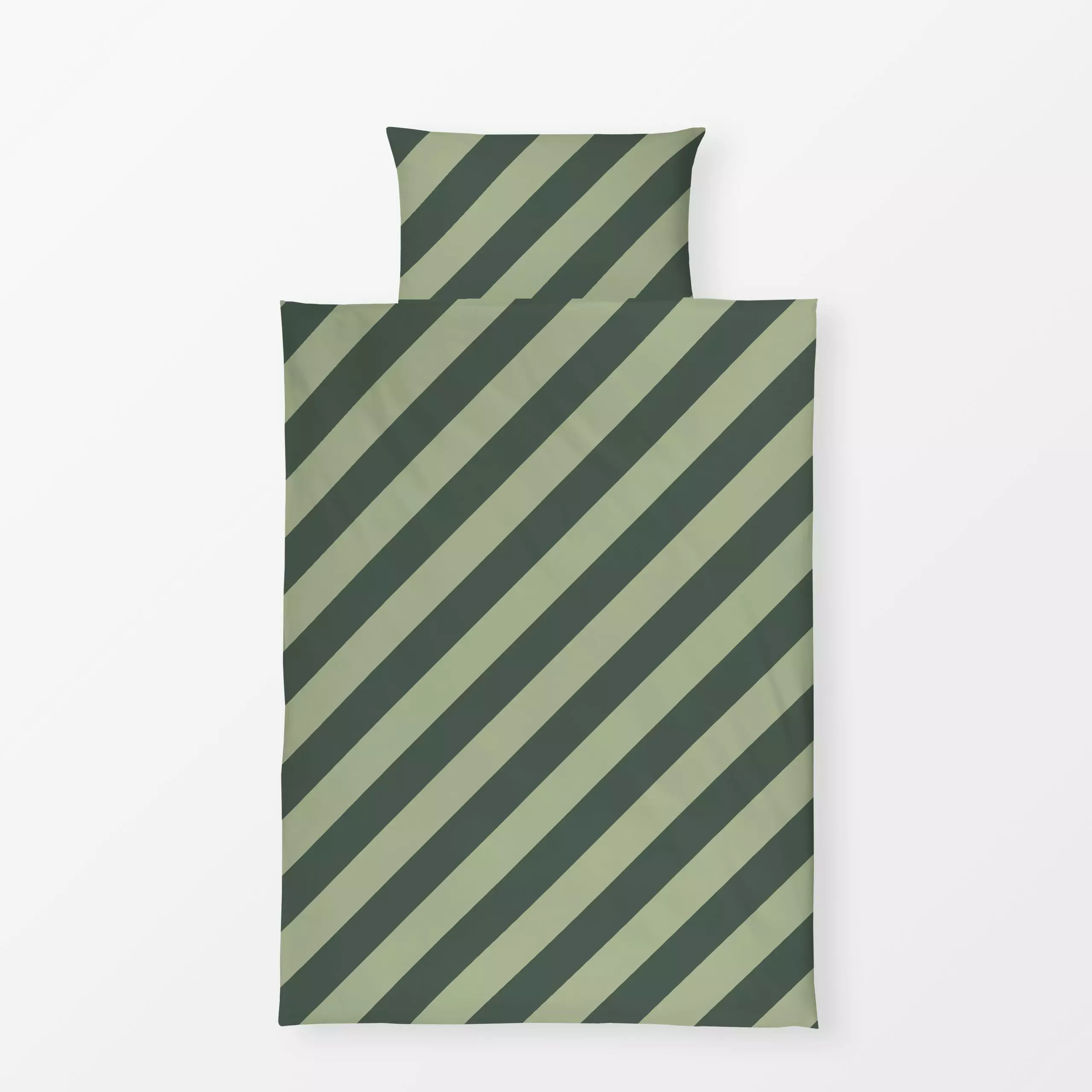 Bettwäsche Stripes Grün - Weihnachten, Symbole & Muster, Anlässe - von „Kruth Design"; Streifen, Weihnachten, weihnachtlich,...