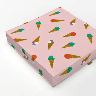 Bodenkissen Eis im Hörnchen - Eistüte